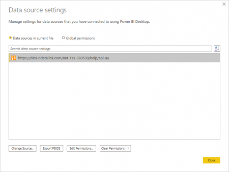 Relinking an existing OData feed power query in Microsoft Power BI ...